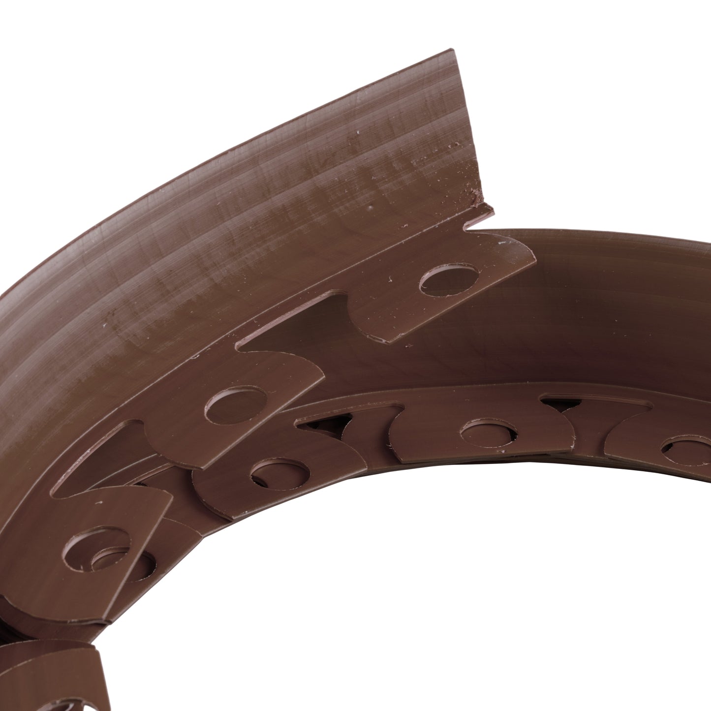 Lawn Border Set, Easy Border 60mm Brown 10m With Pegs for Home and Garden Use