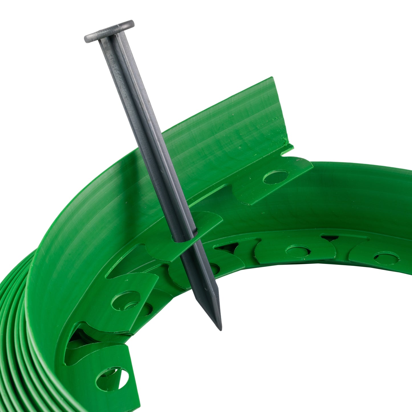 Lawn Border Set, Easy Border 50mm Green 10m with Pegs for Home and Garden Use