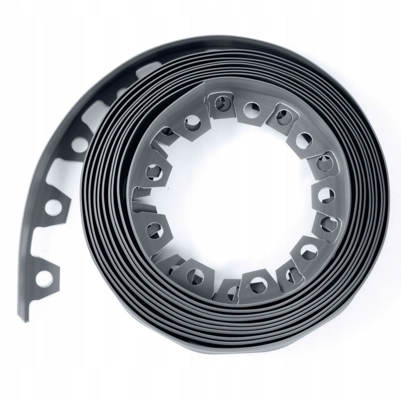 Lawn Border Set, Easy Border 40mm Gray 10m with Pegs for Home and Garden Use