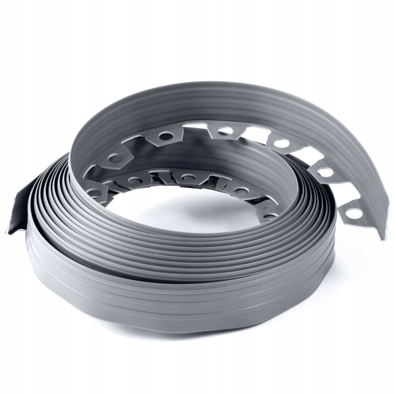 Lawn Border Set, Easy Border 60mm Gray 10m With Pegs for Home and Garden Use