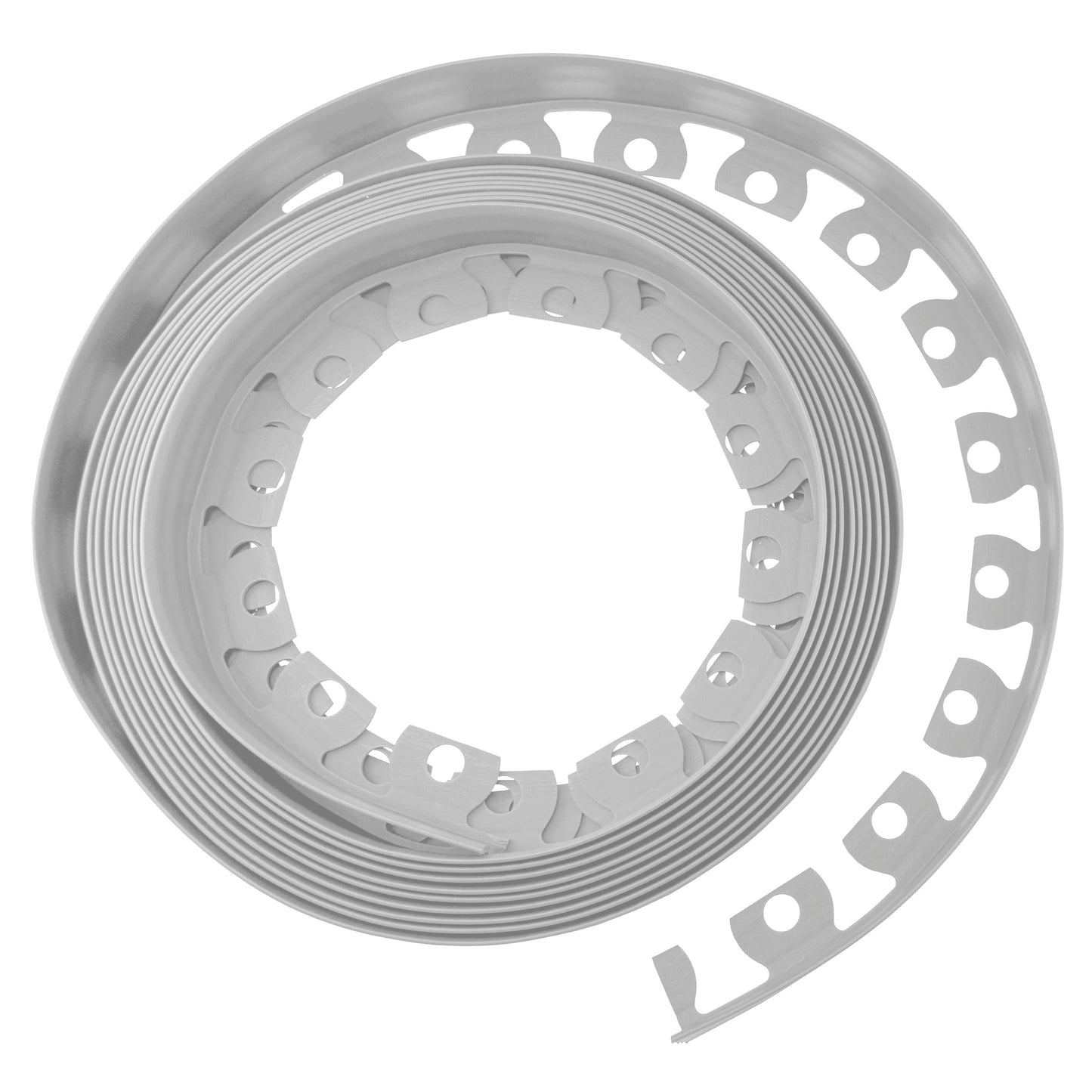 Lawn Border Set, Easy Border 40mm Light Gray 10m with Pegs for Landscape Fabric