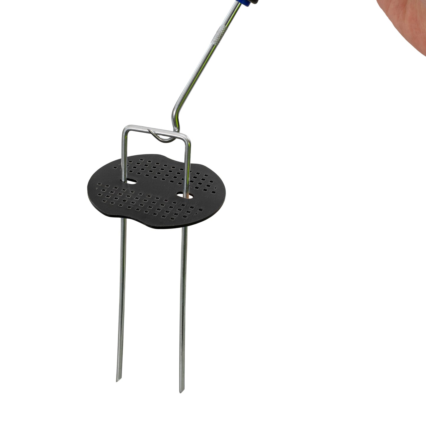 AP Supplies Weed Control Membrane Pegs Buffer Washer Set Blue with Rubber Mallet