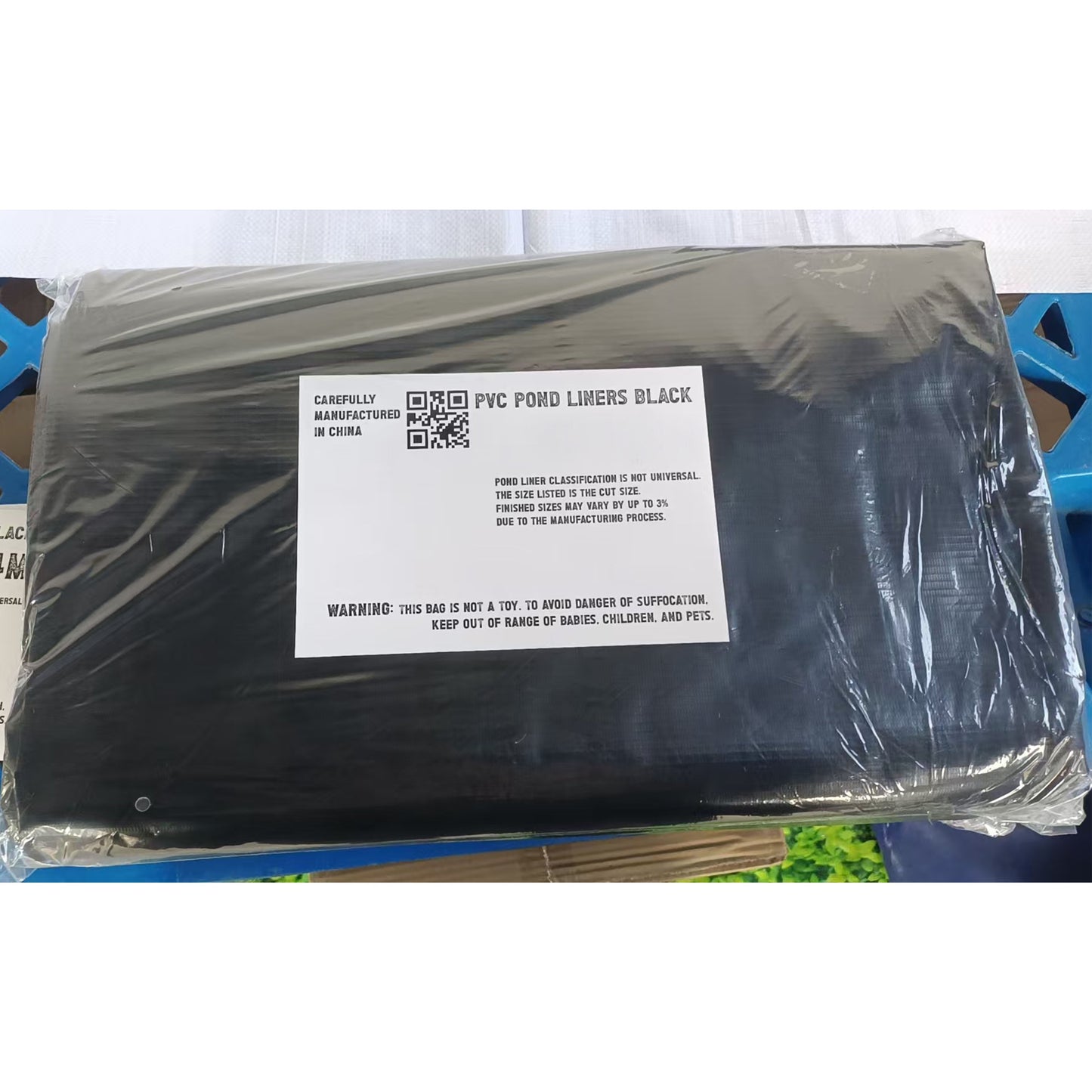AP Supplies Pond Liner Black PVC 450gsm with Underlay - 3m x 4m