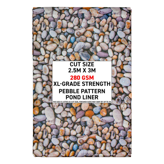 Pond Liner HD-Grade 2.5m x 3m Waterproof Pond Membrane Pond Underlay Included