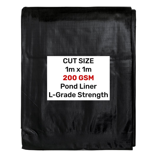 Pond Liner L-Grade 1m x 1m Heavy Duty Outdoor Sheet Waterproof Pond Membrane