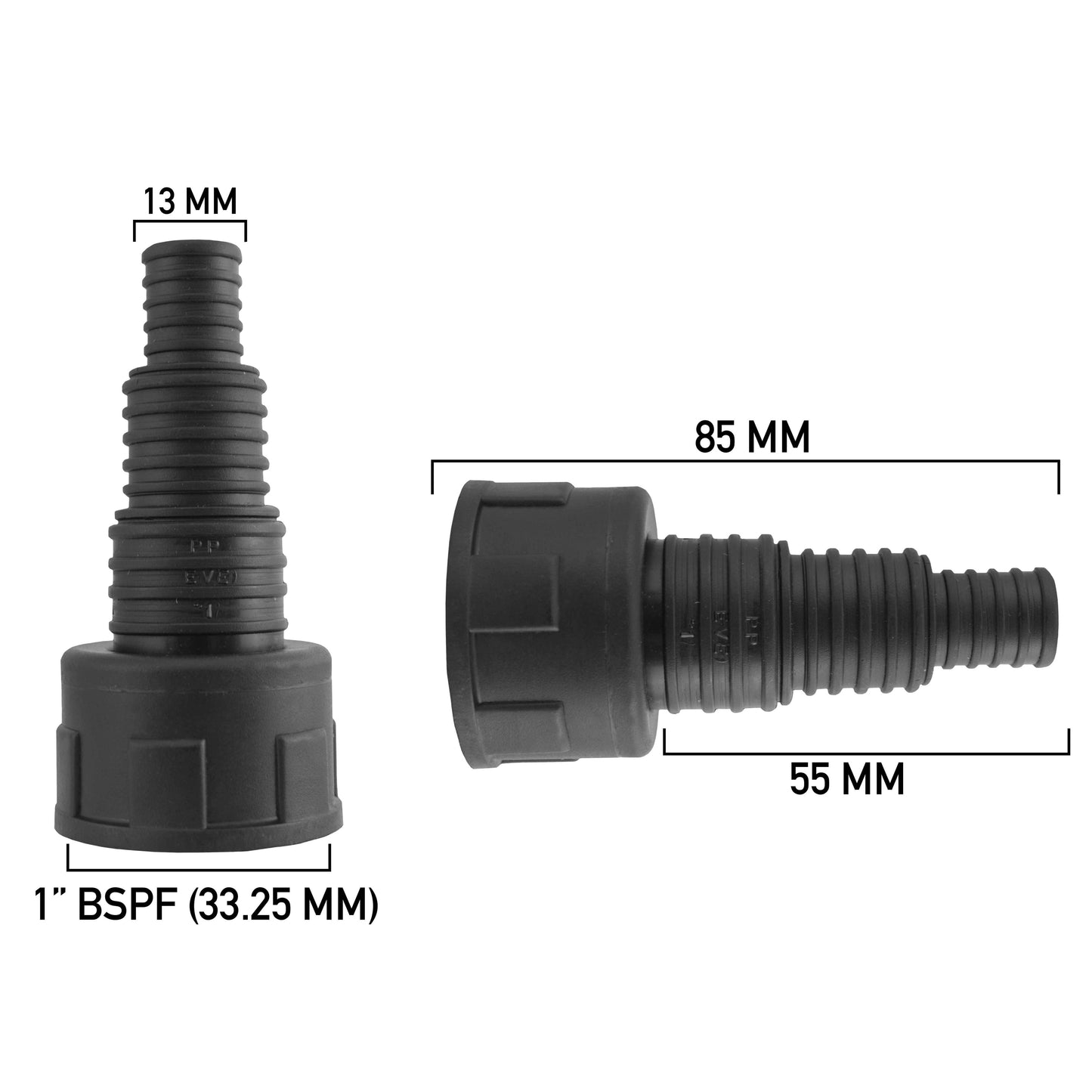 Pond Connector 1in BSPF - 13/20/25mm Outdoor Watering Kit Pet and Pond Supply