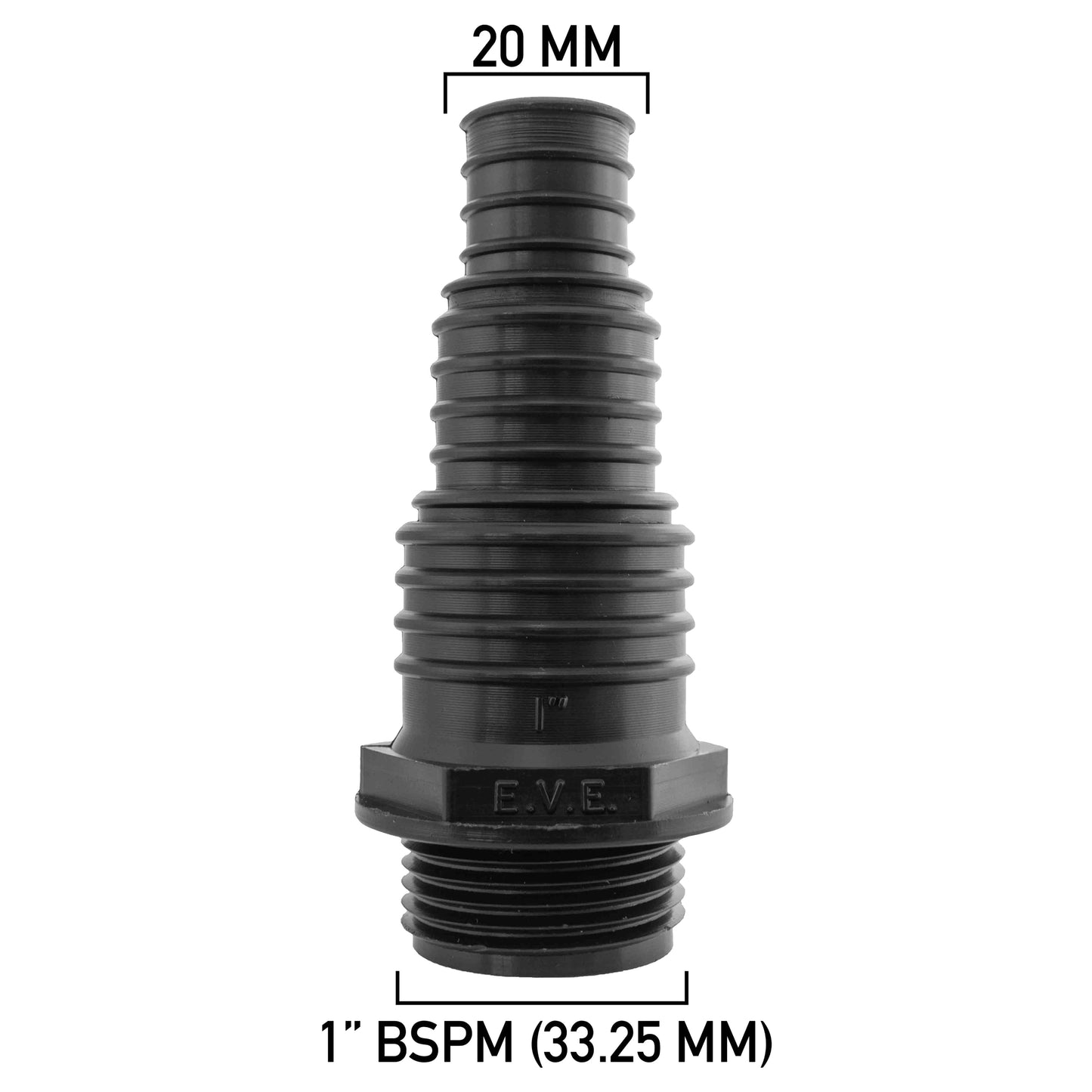 Pond Connector 1in BSPM - 20/25/32mm Outdoor Watering Kit Pet and Pond Supply