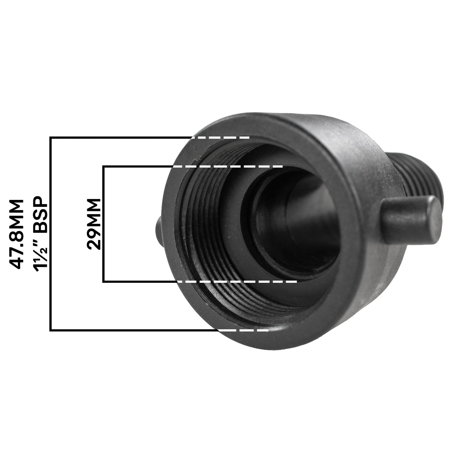 Pond Straight Connector 1.5in BSPF - 40mm Outdoor Watering Kit Hose Pipe Fitting