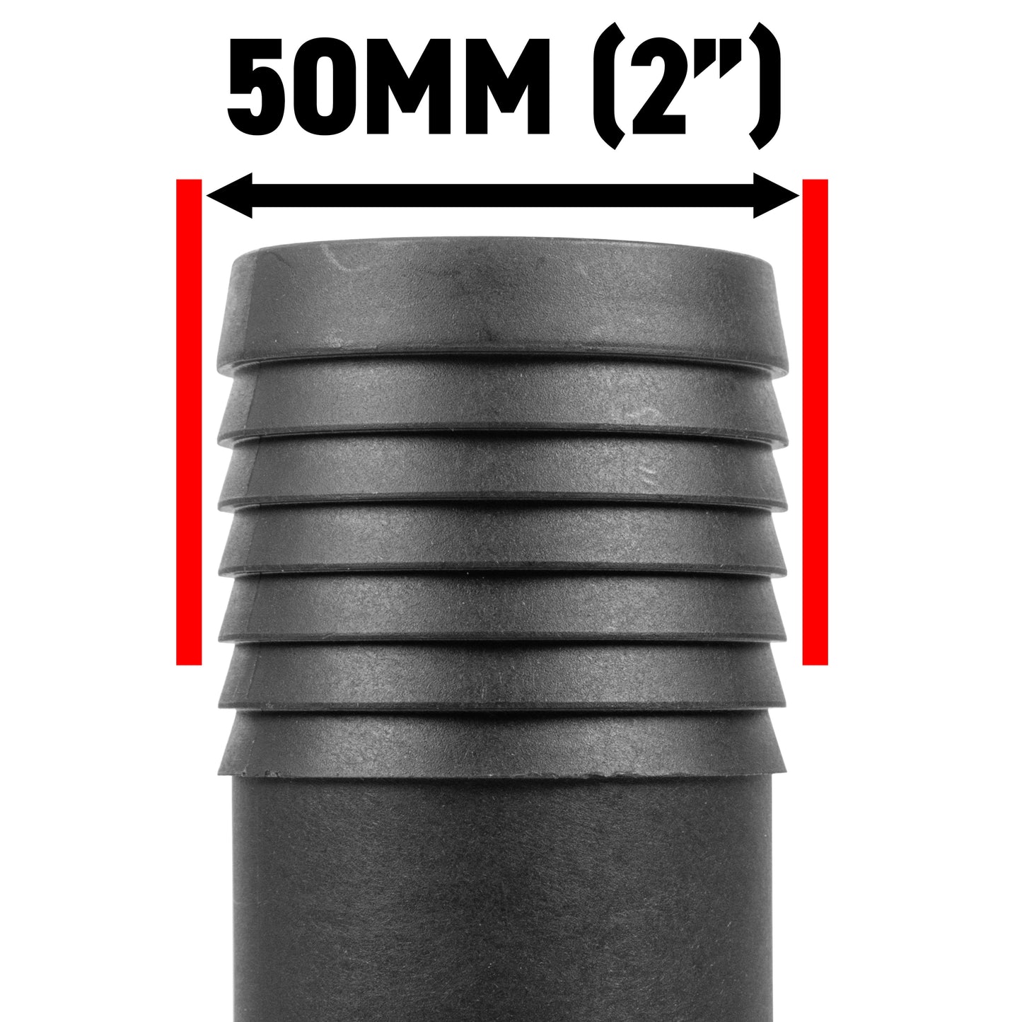 AP Supplies IBC 6-inch Cap Kit with 50mm Barbed Straight Connector