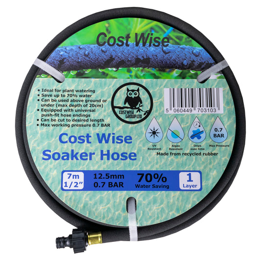 Porous Pipe with Connector Cost Wise 7.5m Outdoor Watering Kit Hose Pipe Fitting