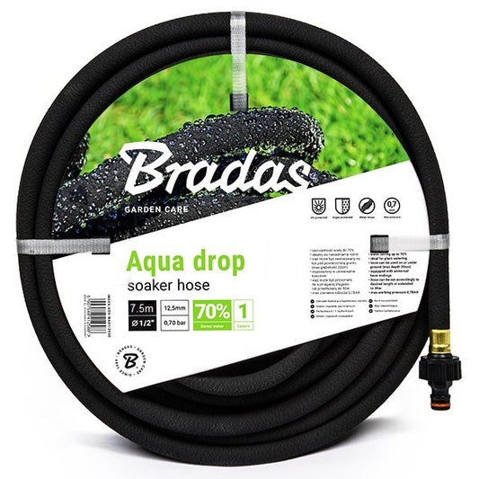 AP Supplies Aqua-Drop Soaker Hose with Connector 7.5m