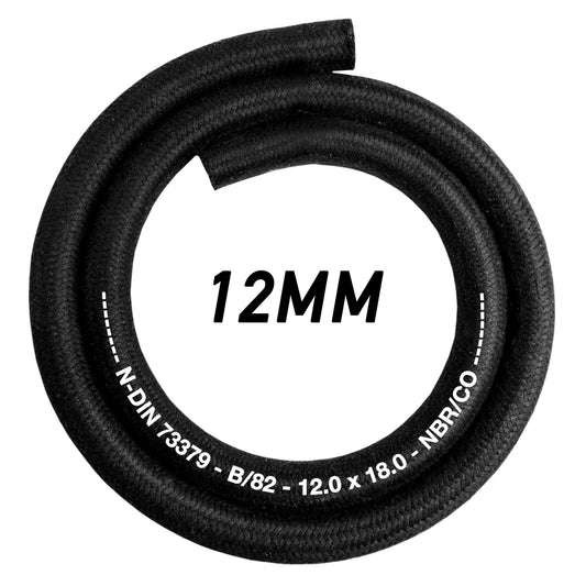 Rubber Reinforced with a Heat Resistant Textile Braid 12mm/18mm