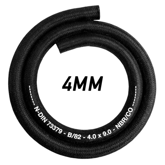 Rubber Reinforced with a Heat Resistant Textile Braid 4mm/8mm Weatherproof Cover