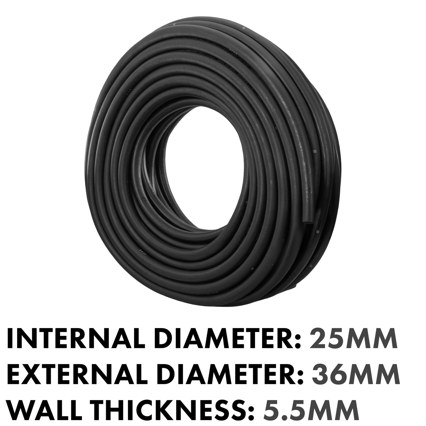 Rubber 25mm Braided Fuel, Oil Hose SAE J30 R6 for Pipe and Water Fitting