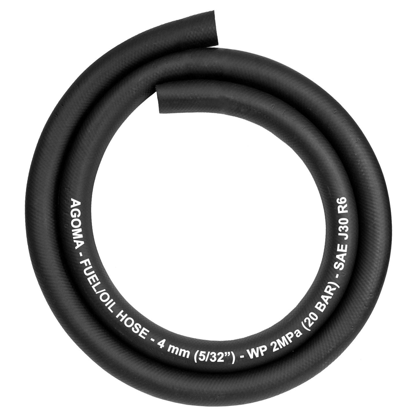 Rubber 4mm Braided Fuel, Oil Hose SAE J30 R6 for Pipe and Water Fitting