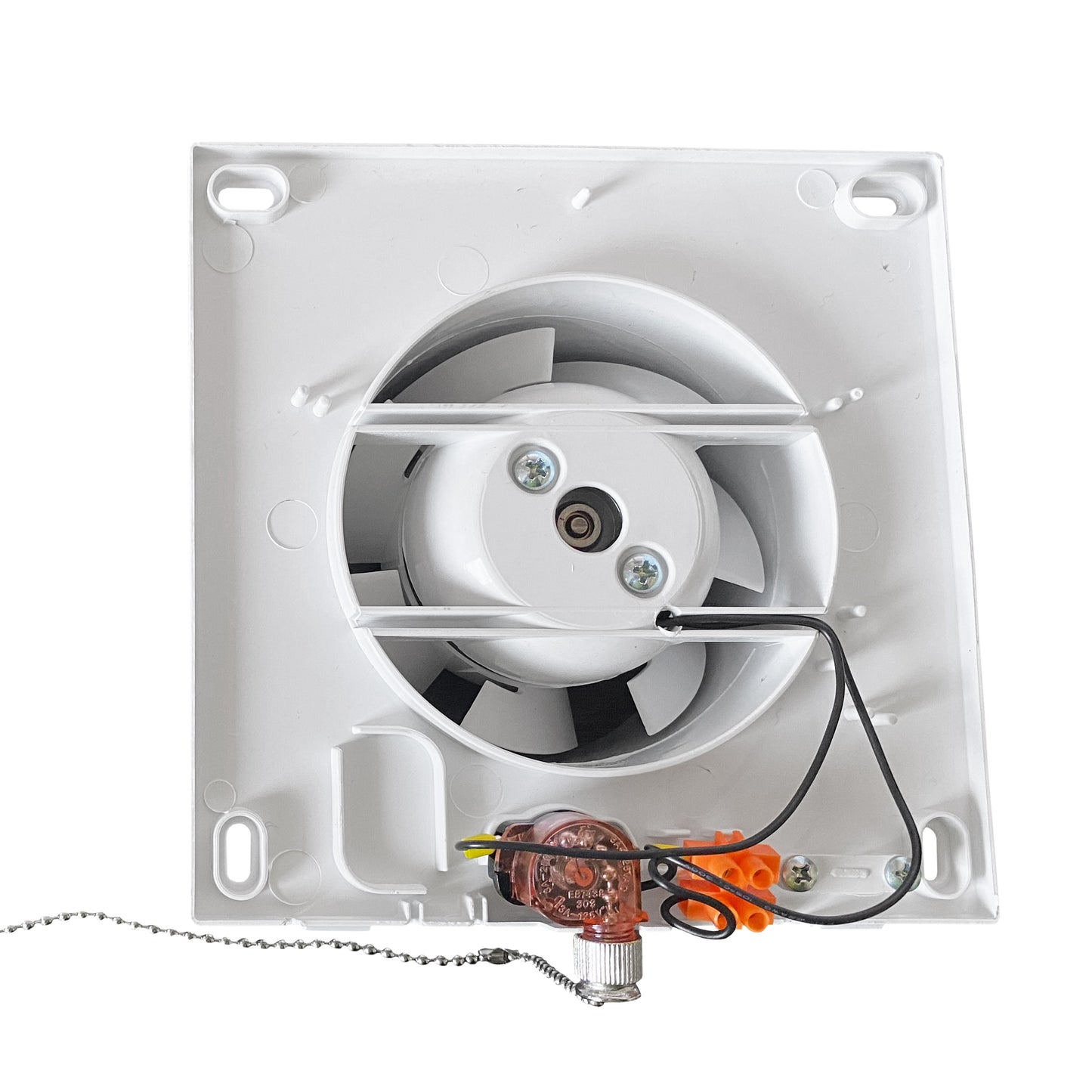 AP Supplies Through Wall Ventilation Kit RICO Pull-Cord Switch Fan with Brown External Vent