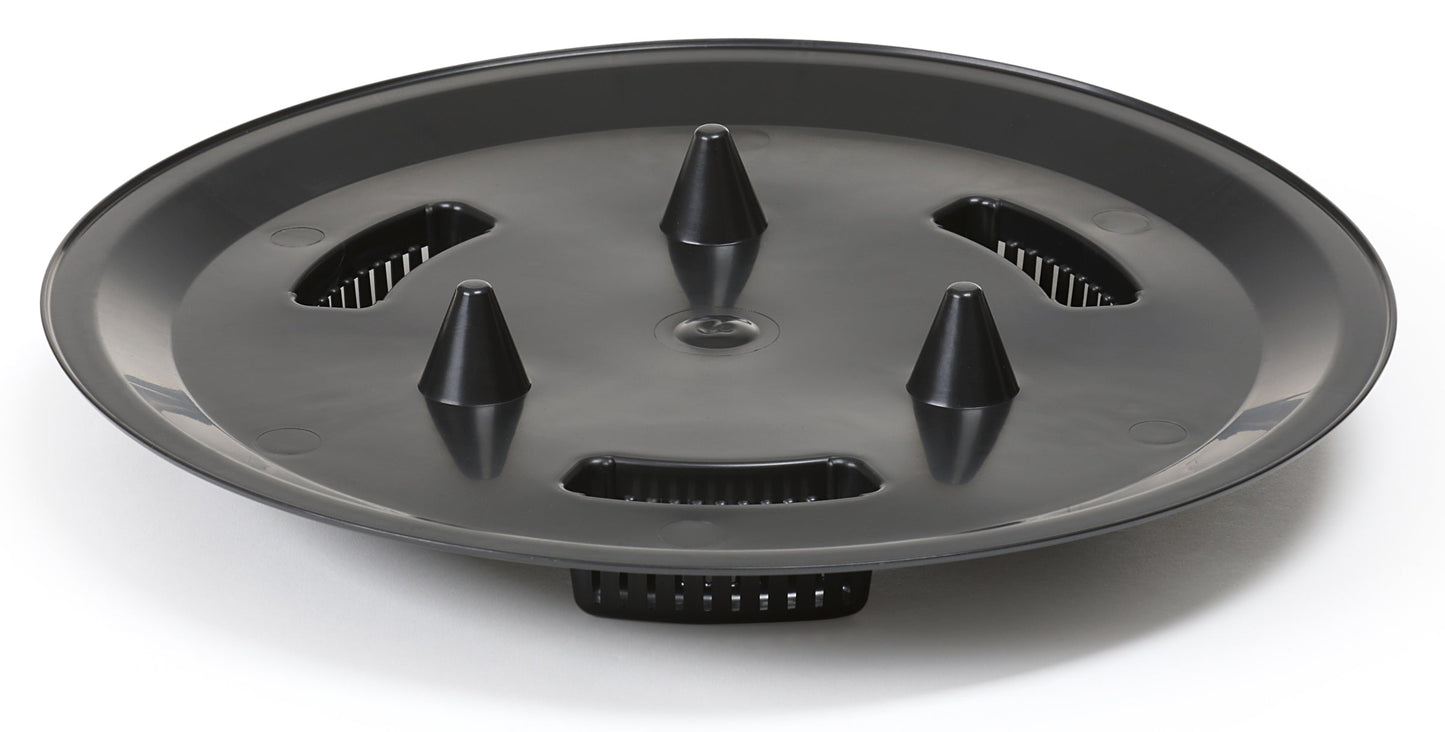 AP Supplies Roma Bowl Pot with Legs, Insert and Hole with Plug 240mm White