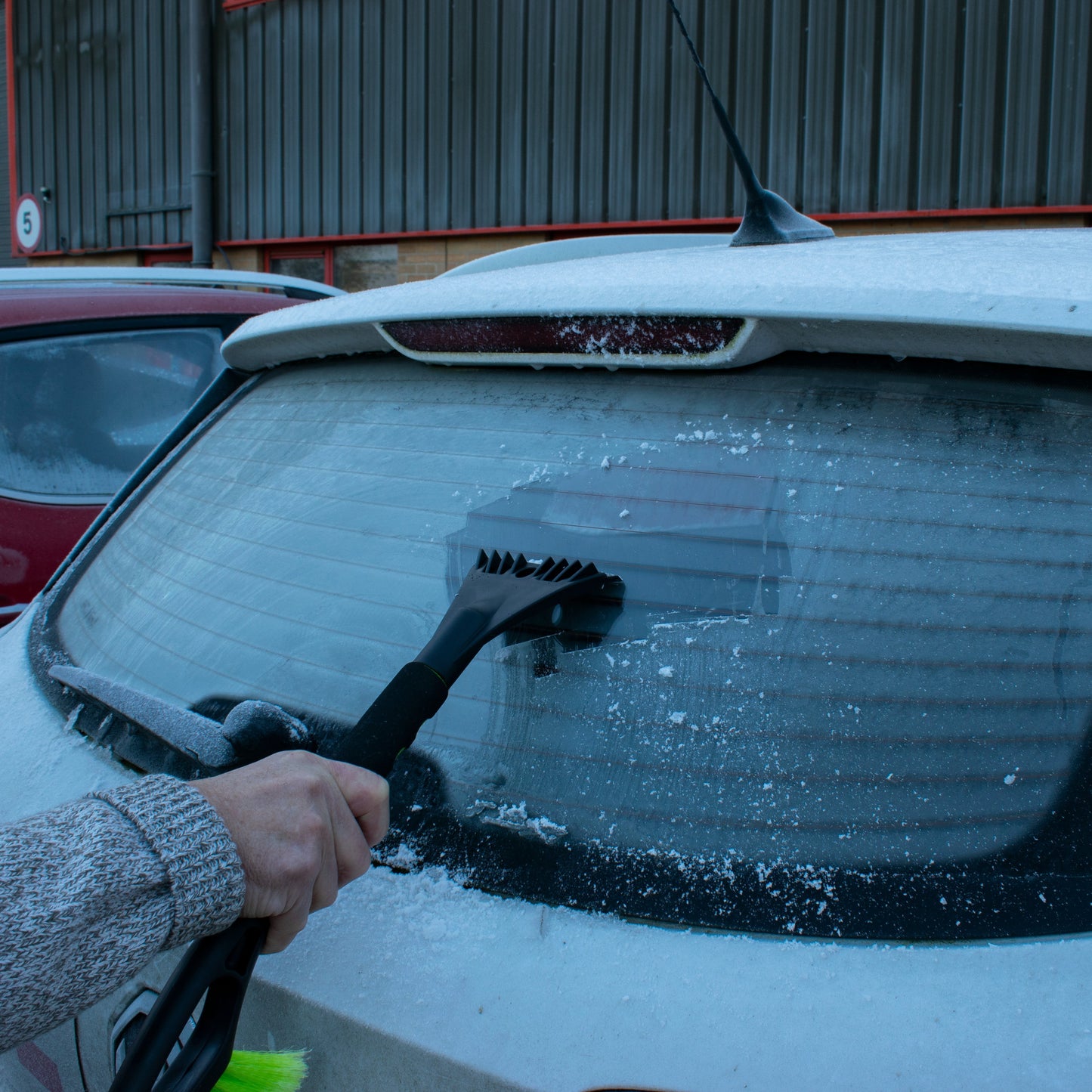 Snow Brush + Ice Scraper Ergo Frost Protection Fleece DIY Workshop Accessory