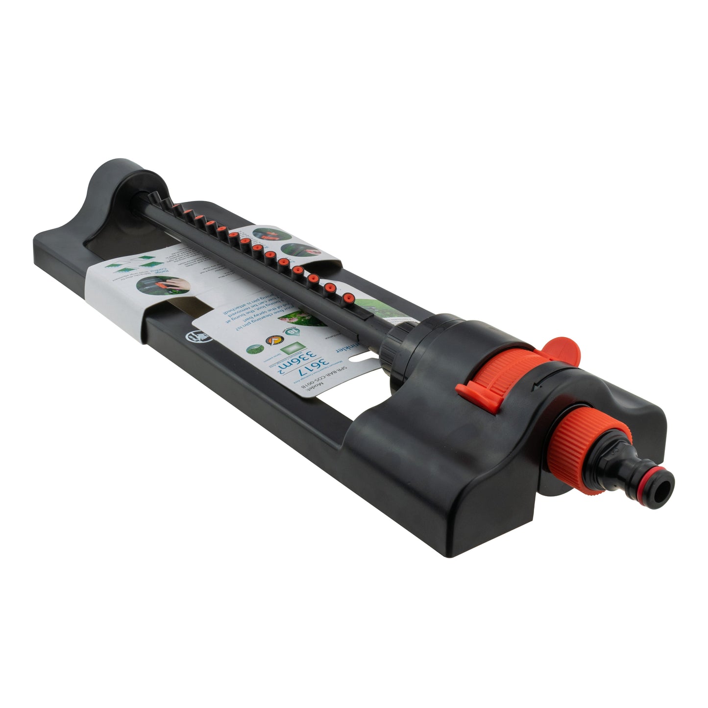 Oscillating Sprinkler Cost Wise Black Orange Outdoor Watering Kit Lawn Sprinkler