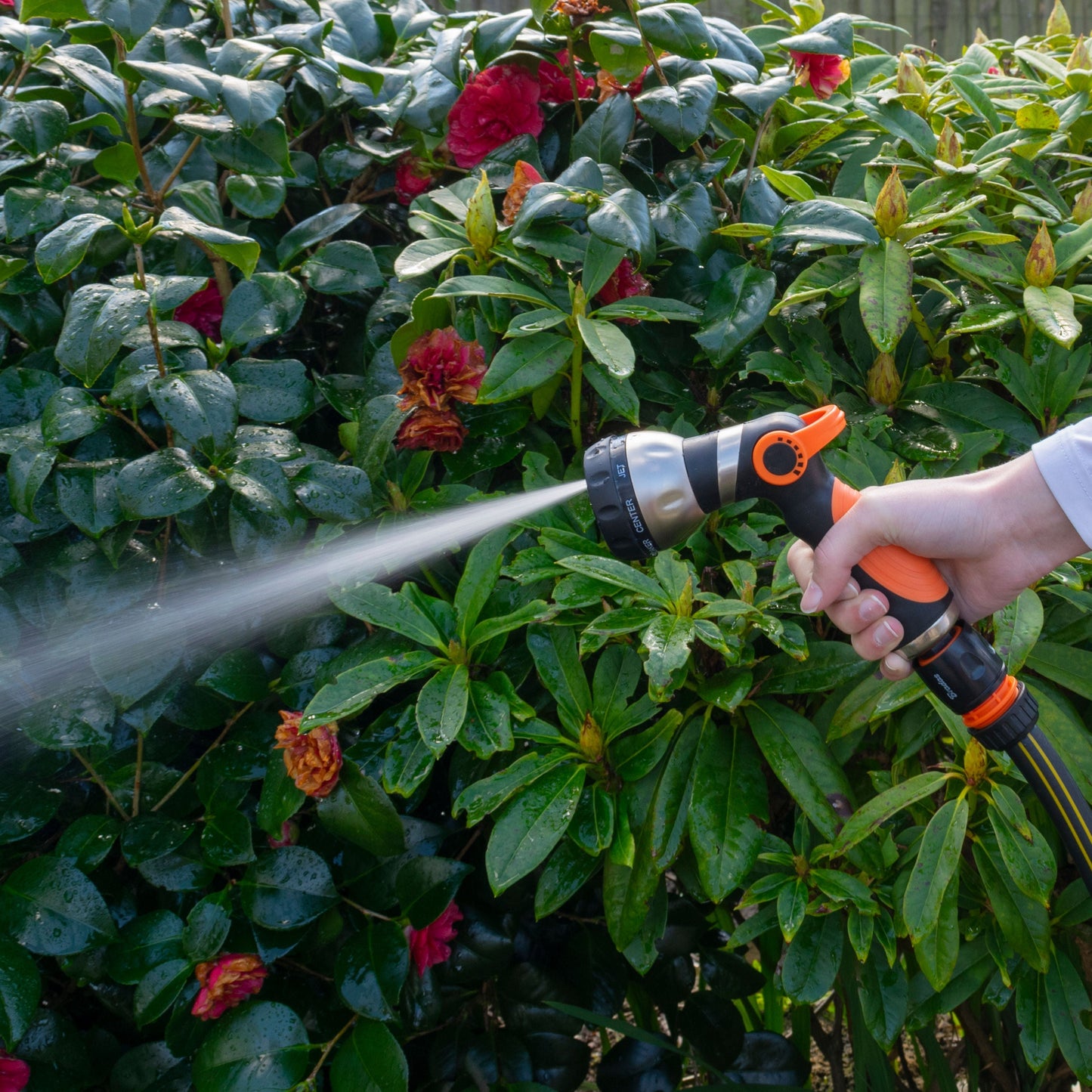 Hose Gun Water Sprayer 8-Pattern Multi-Function, Cost Wise Black Orange
