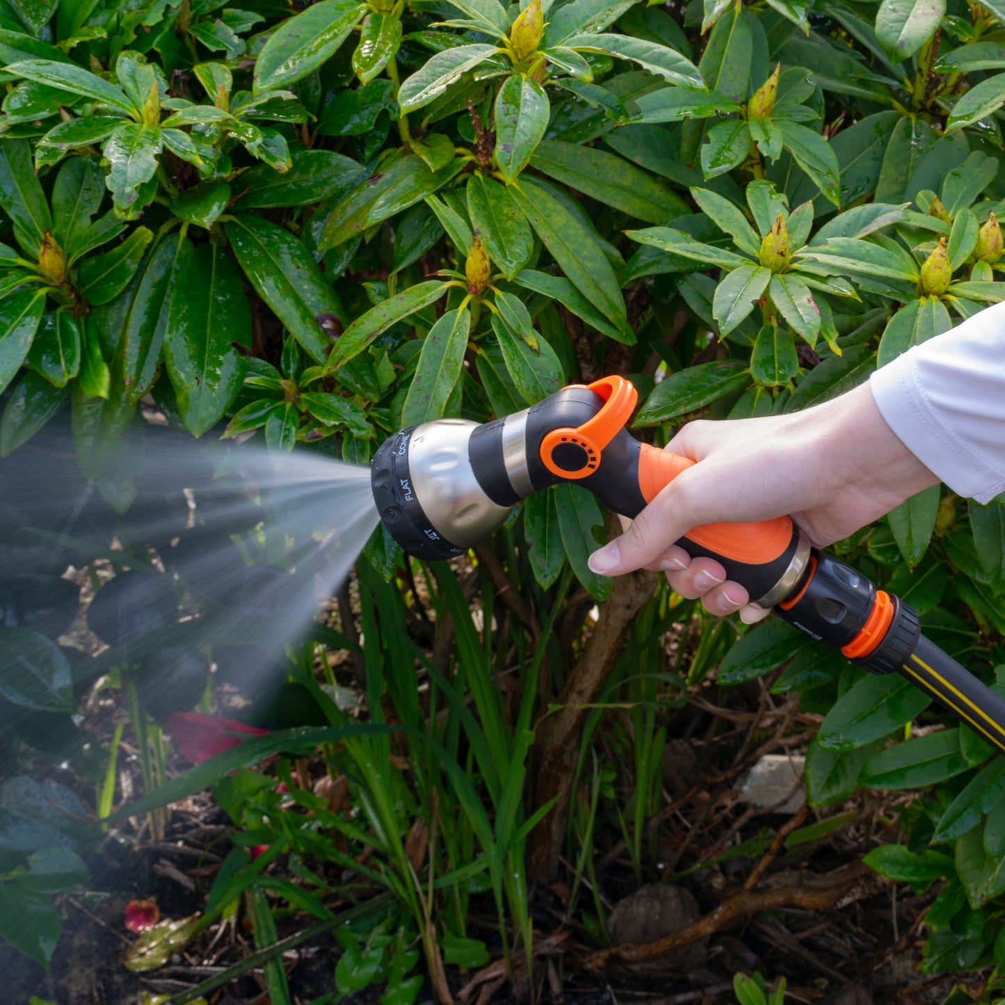 Hose Gun Water Sprayer 8-Pattern Multi-Function, Cost Wise Black Orange