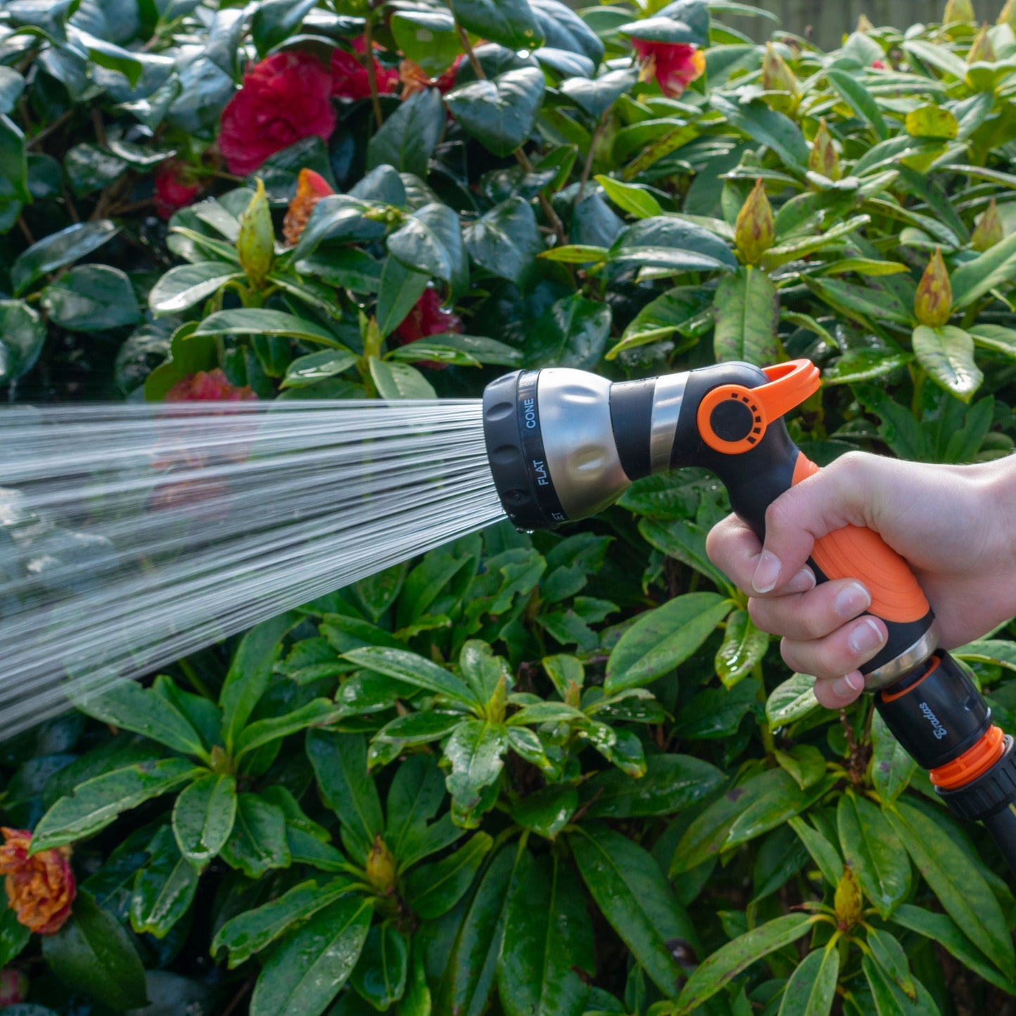 Hose Gun Water Sprayer 8-Pattern Multi-Function, Cost Wise Black Orange