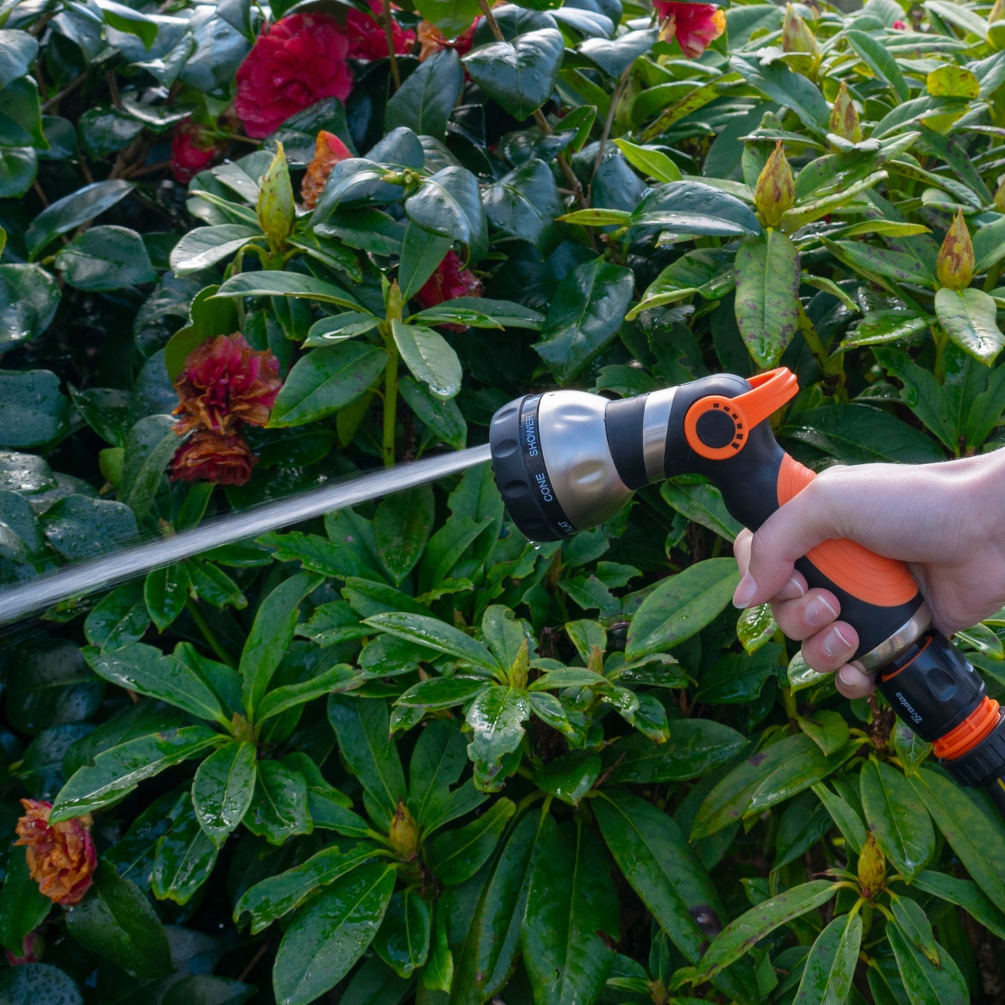 Hose Gun Water Sprayer 8-Pattern Multi-Function, Cost Wise Black Orange