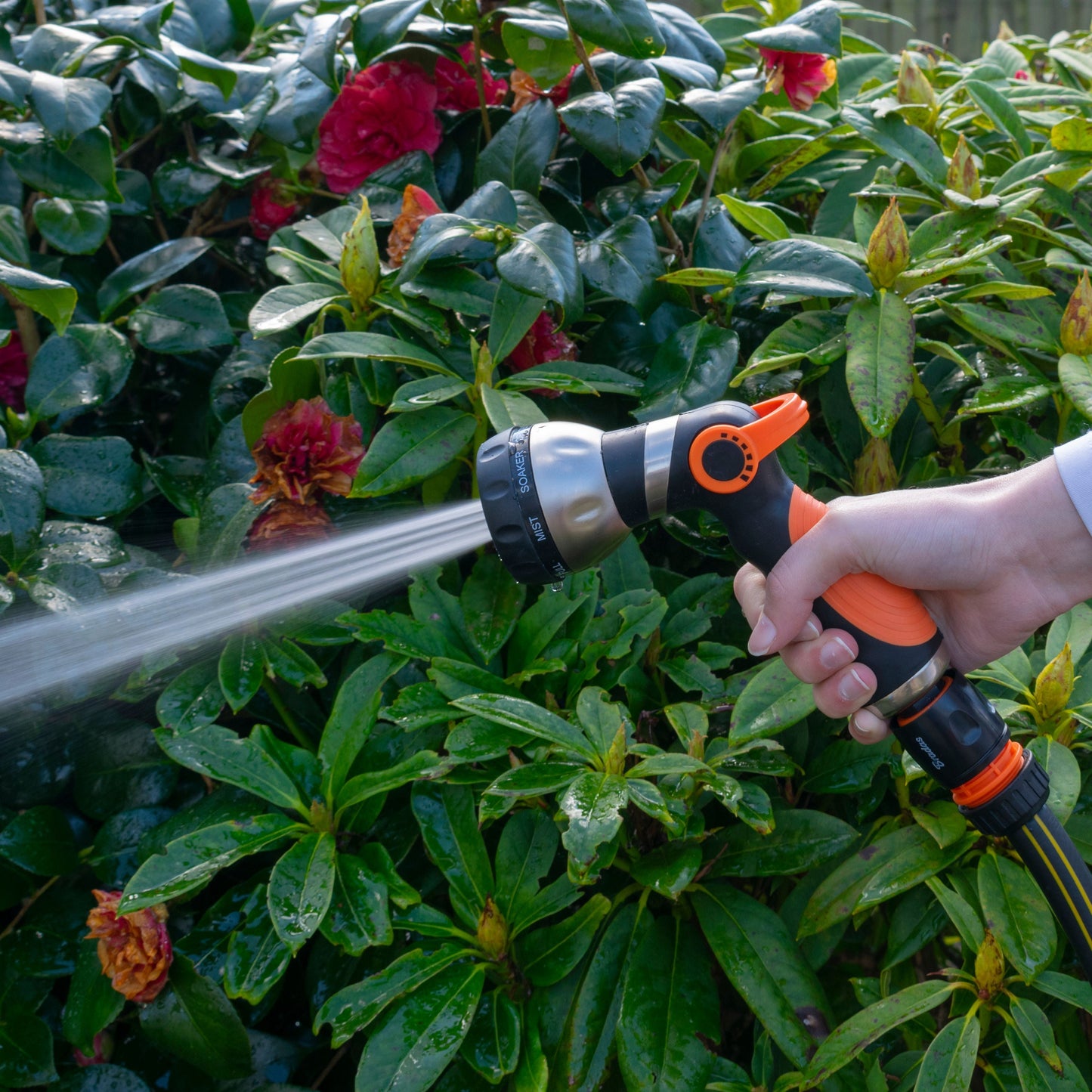 Hose Gun Water Sprayer 8-Pattern Multi-Function, Cost Wise Black Orange