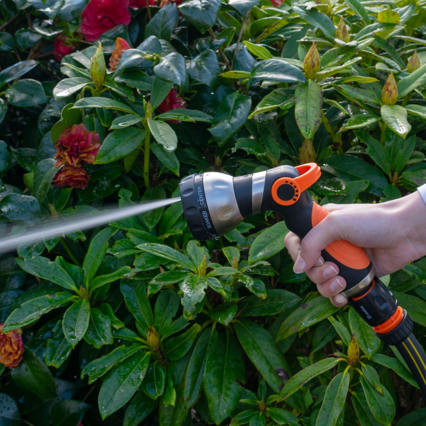 Hose Gun Water Sprayer 8-Pattern Multi-Function, Cost Wise Black Orange