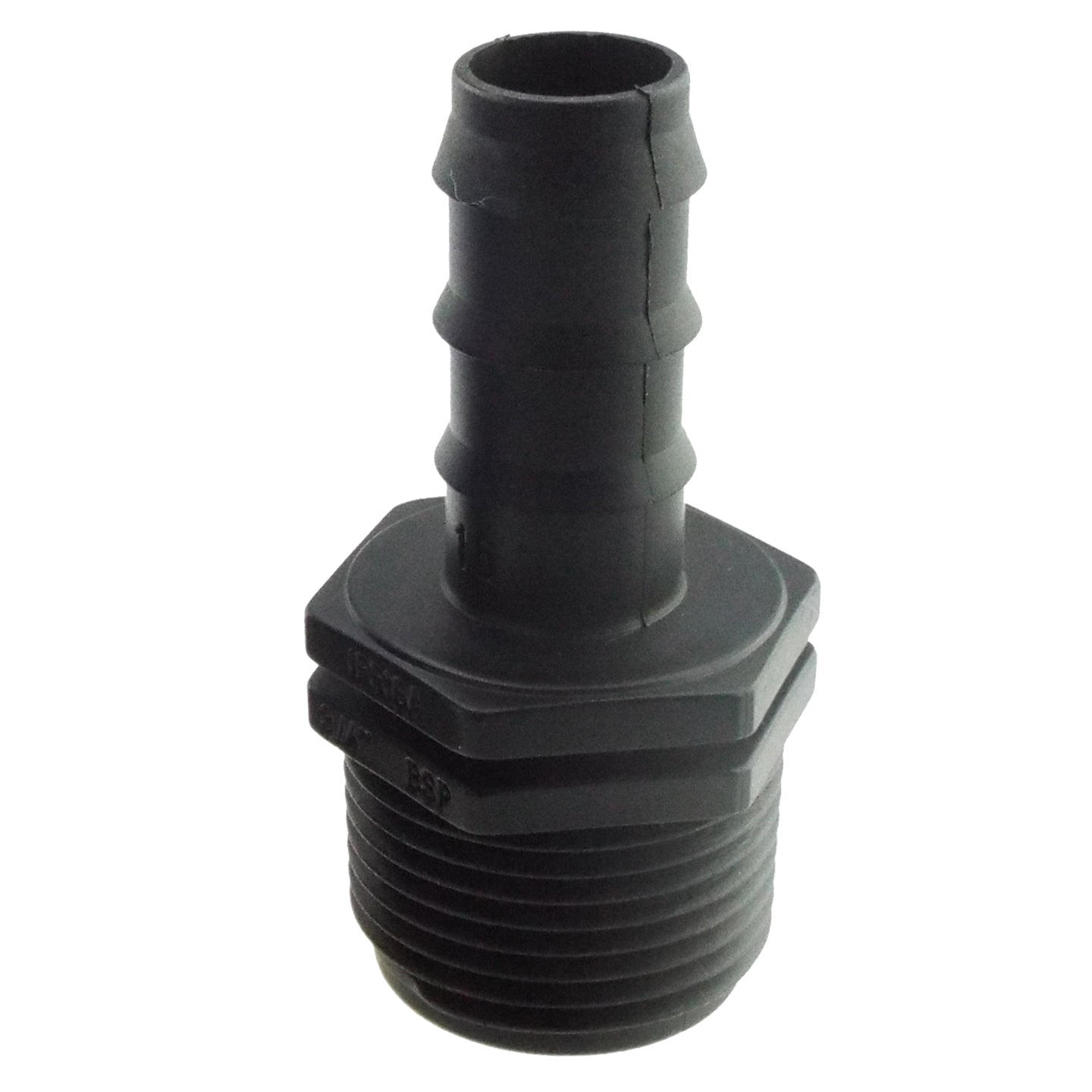 IBC 2 S60X6 Cap with In-Line BSPF Valve and 16mm Barbed Straight Water Connector