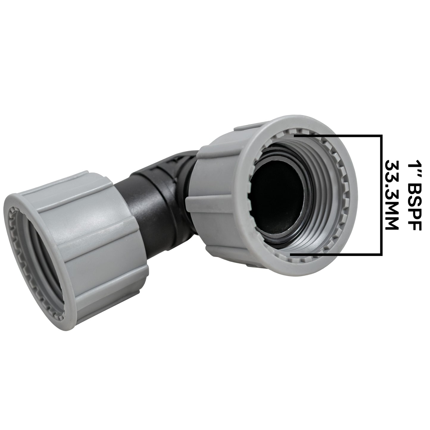 Swivel Elbow 1in BSP Female Female Drip Irrigation Fitting Garden Irrigation Kit
