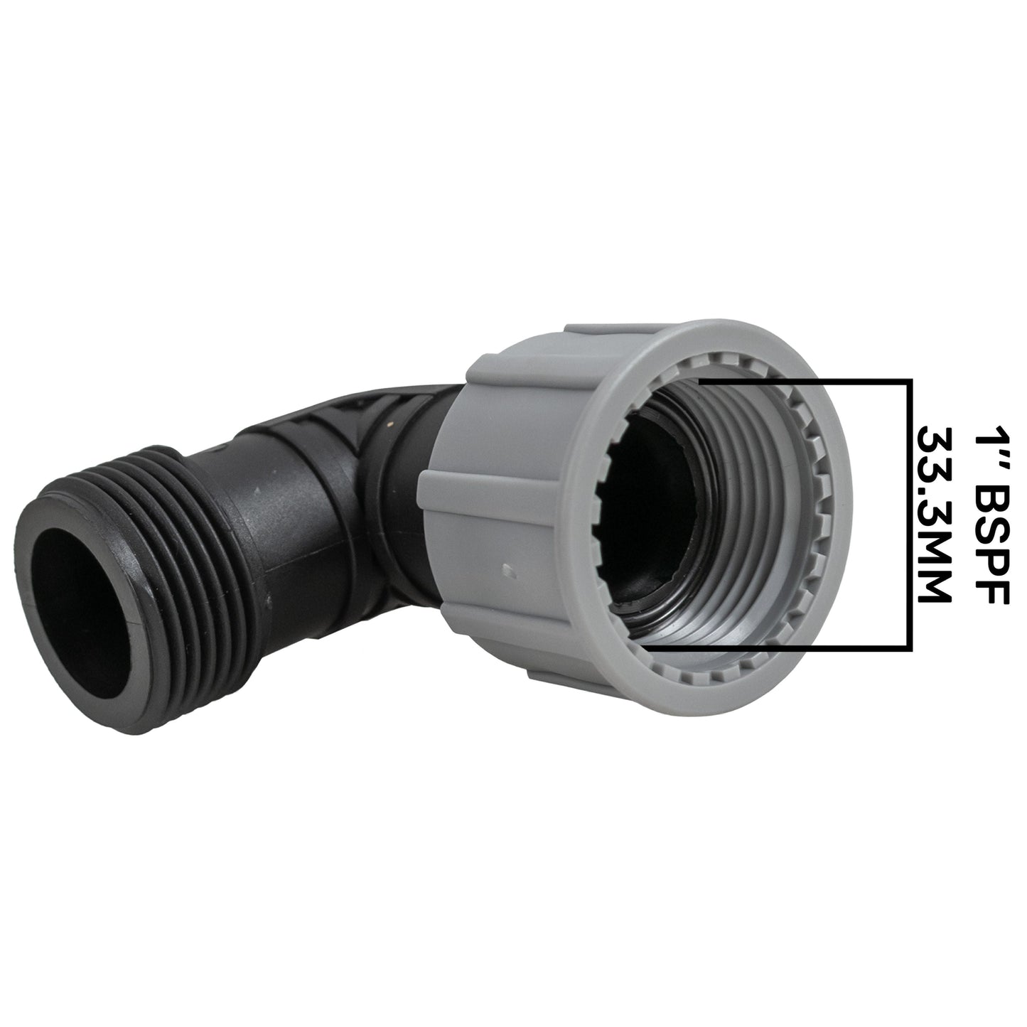 Swivel Elbow 1in BSP Male Female Drip Irrigation Fitting DIY Workshop Accessory