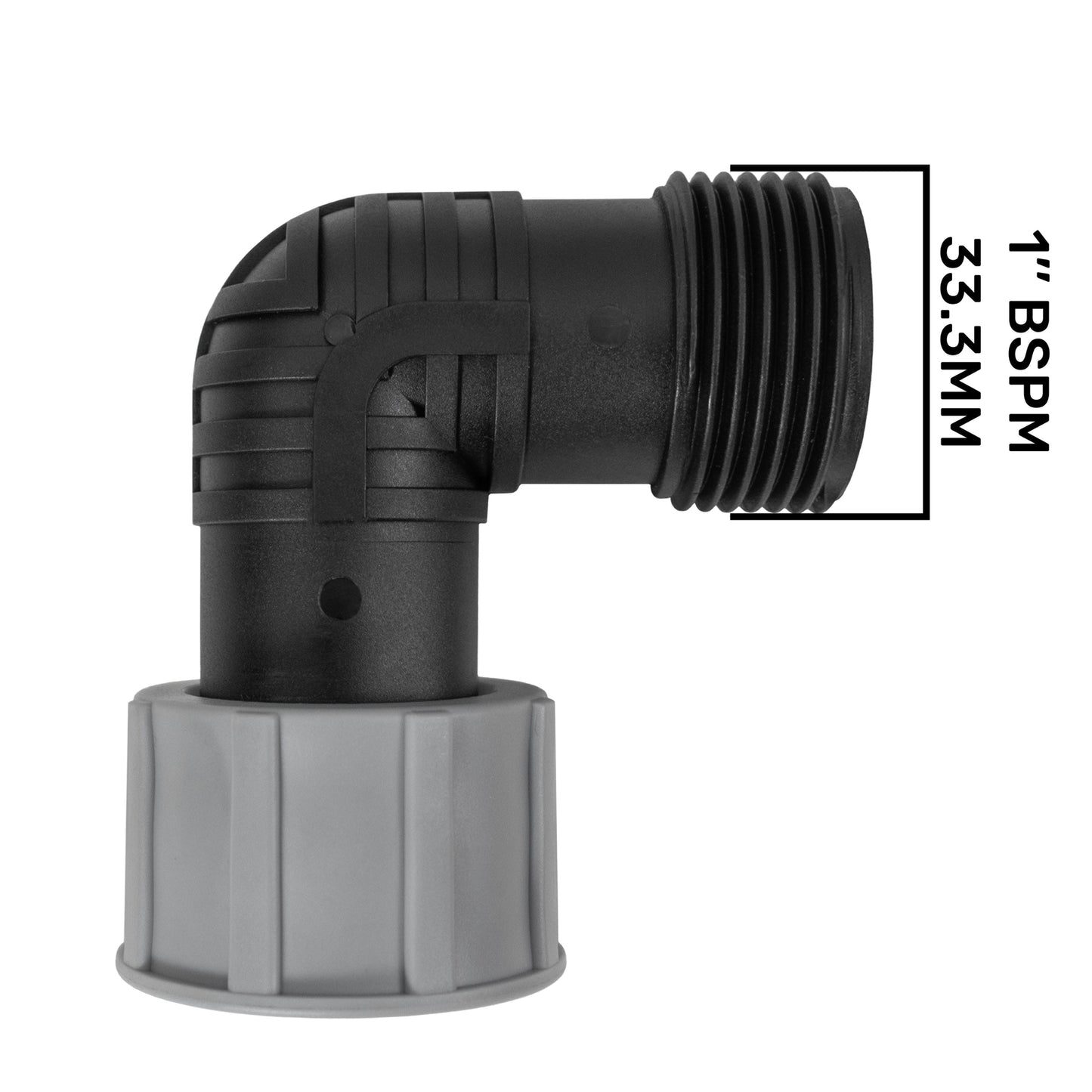 Swivel Elbow 1in BSP Male Female Drip Irrigation Fitting DIY Workshop Accessory
