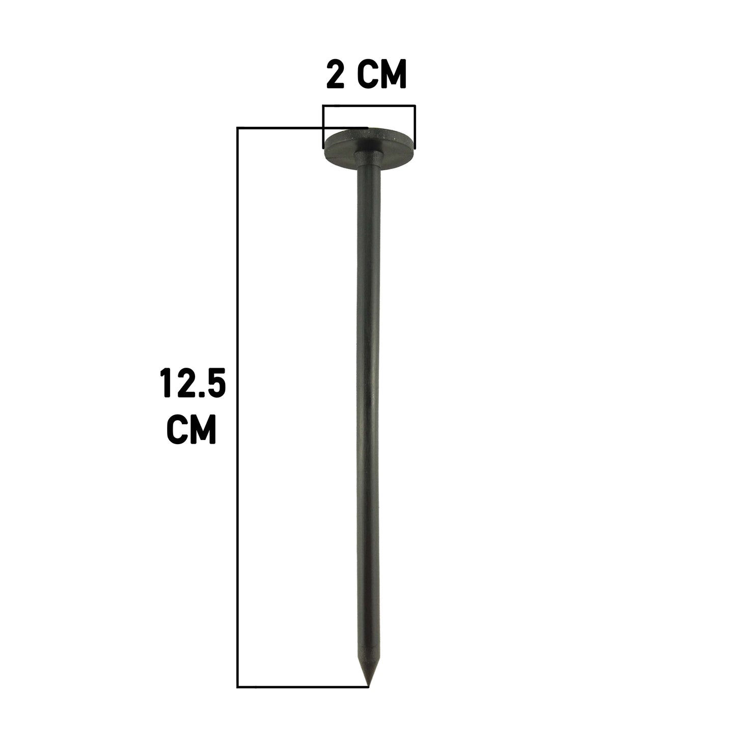 Weed Control Fabric Plastic Fixing Pegs Small 5in for Outdoor Plant Protection