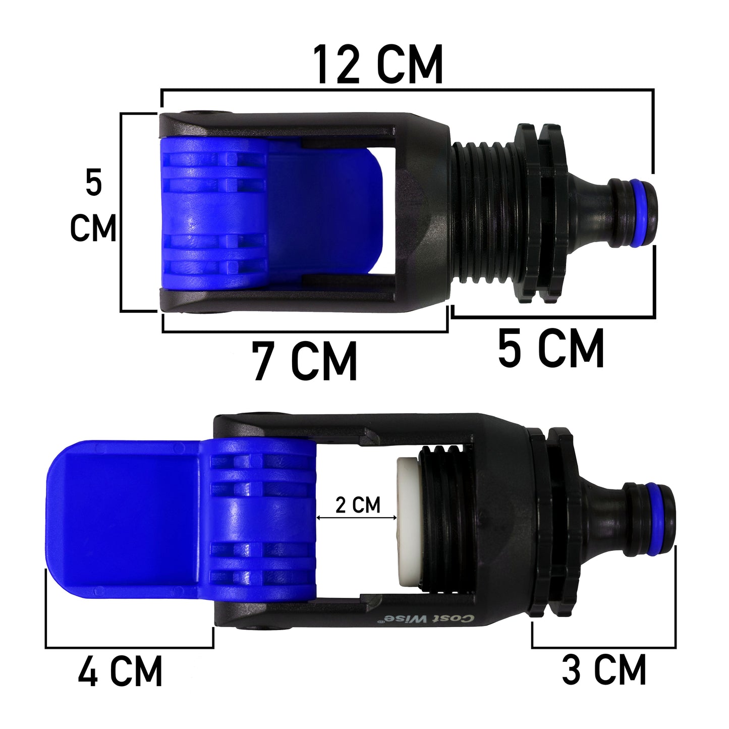 Kitchen Tap Adaptor "Non Branded" Blue Hose Connector Set DIY Workshop Accessory