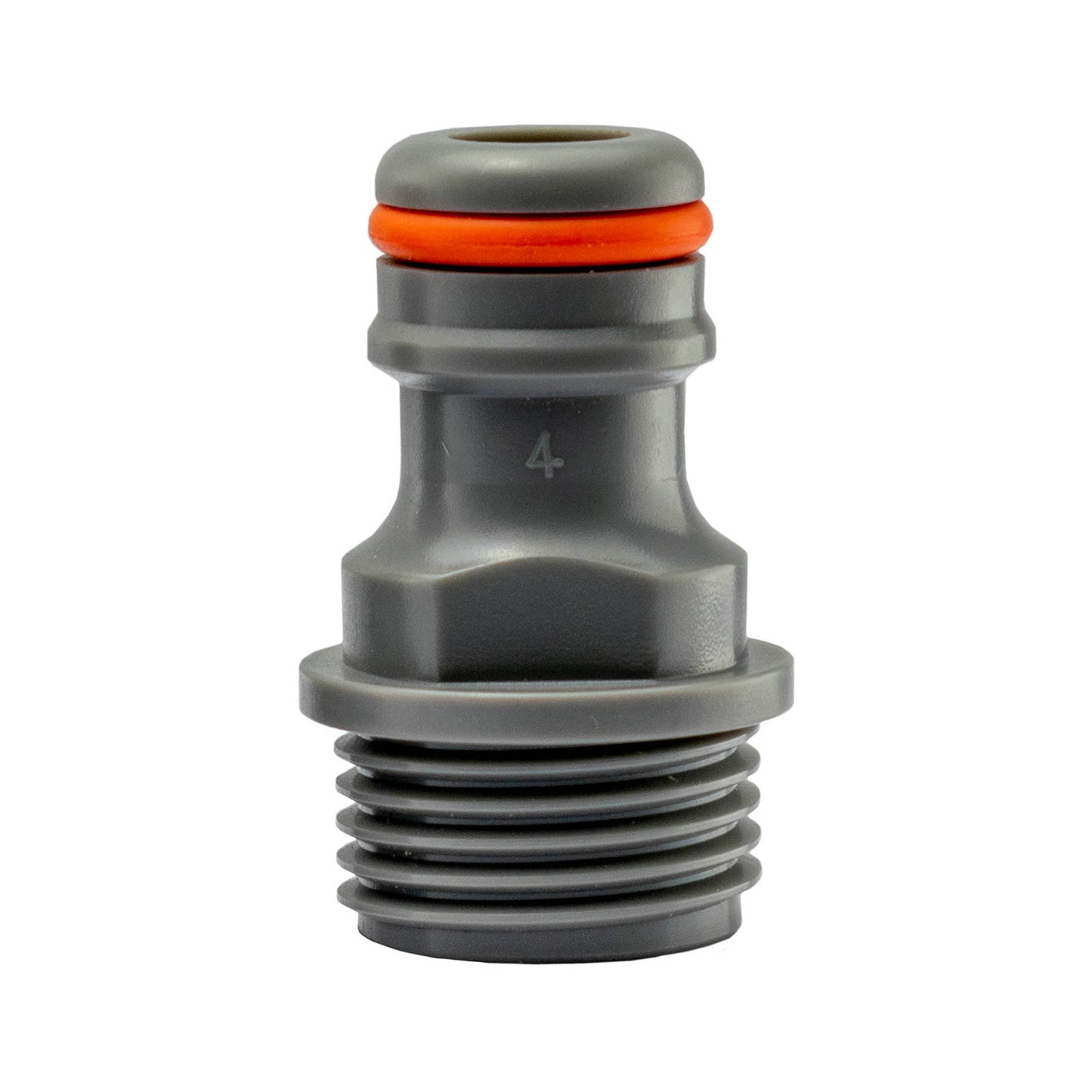 Wall Flange Kit 20mm MDPE - Snap-On Male and Inline Valve for Hose Connector Set