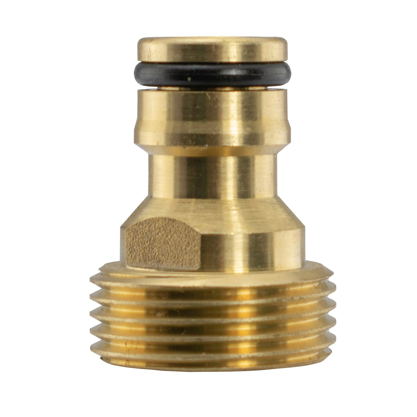 Tap Connector Snap-On Male - 3/4in BSPM Brass Garden Hose Pipe Hose Pipe Fitting