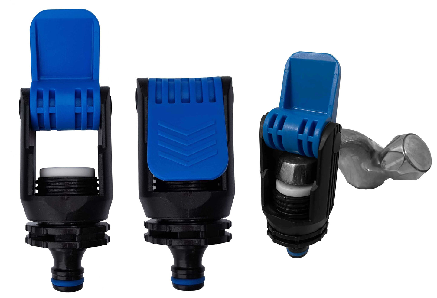 Kitchen Tap Adaptor "Non Branded" Blue Hose Connector Set DIY Workshop Accessory
