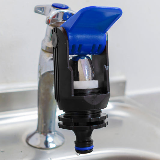 Kitchen Tap Adaptor "Non Branded" Blue Hose Connector Set DIY Workshop Accessory