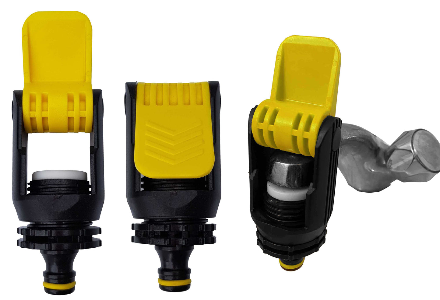 Kitchen Tap Adaptor "Non Branded" Yellow Outdoor Watering Kit Hose Connector Set