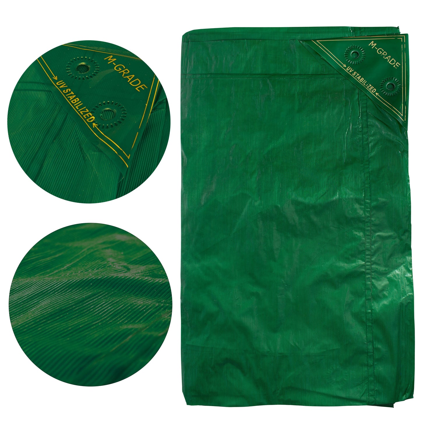 M-Grade LLDPE Green Tarpaulin 2m x 3m Waterproof Tarpaulin Cover Outdoor Cover