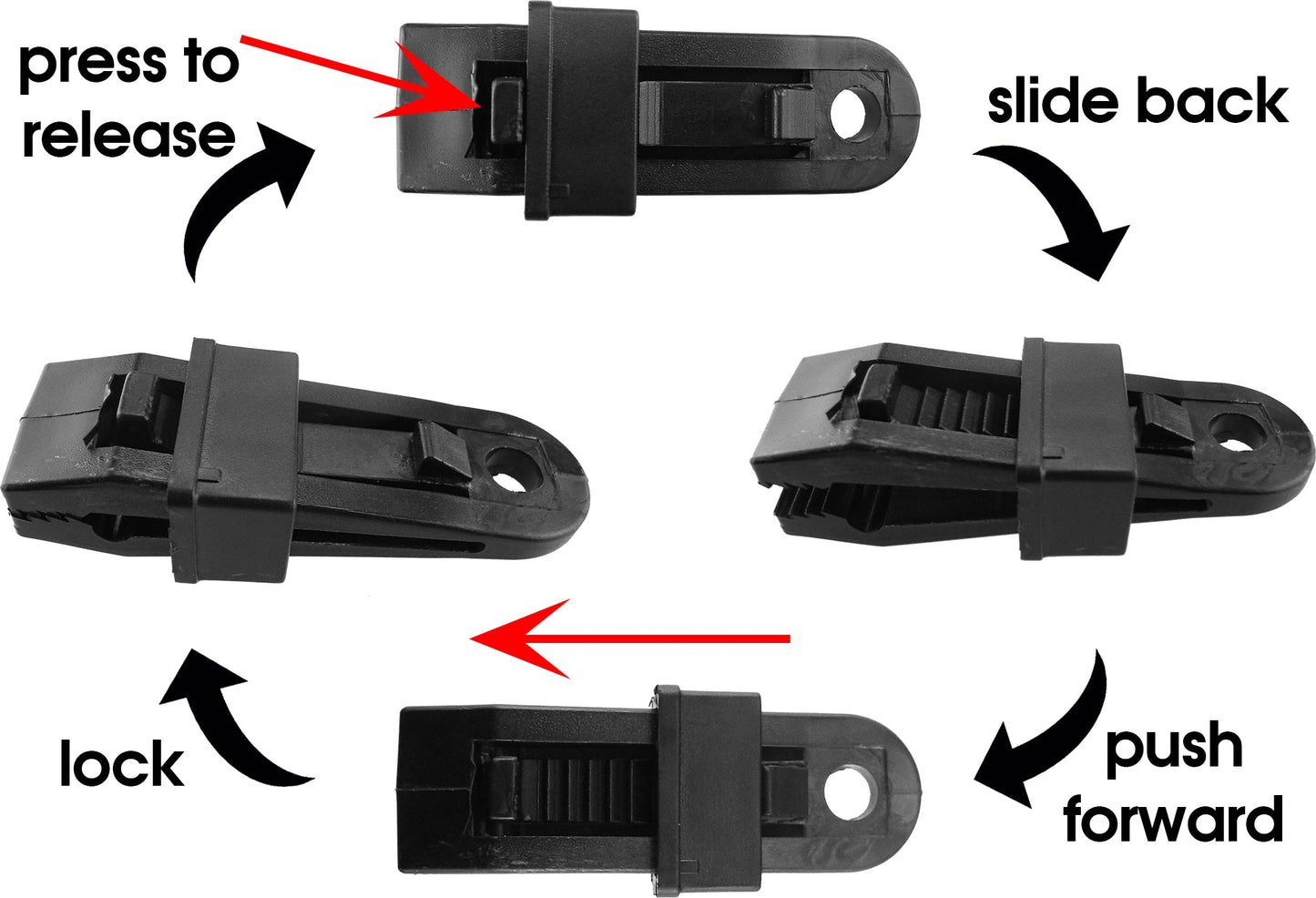 Clips for Tarpaulin Slide Type Waterproof Tarpaulin Cover DIY Workshop Accessory