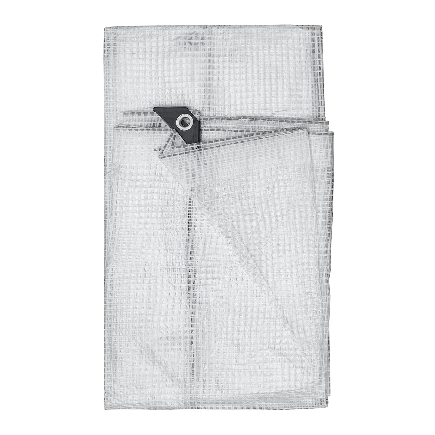 Clear M-Grade Tarpaulin 6m x 10m Waterproof Tarpaulin Cover Outdoor Ground Sheet