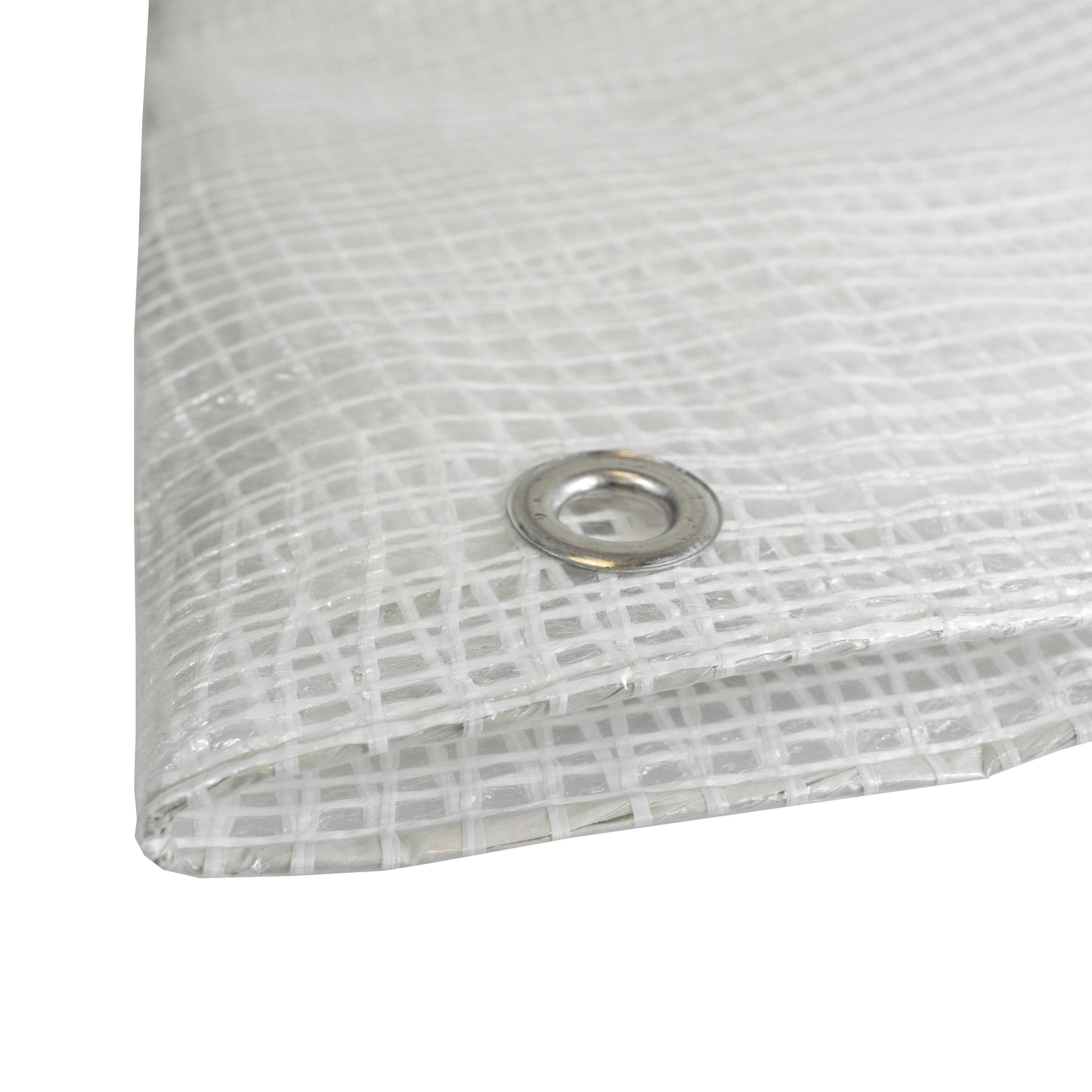 AP Supplies Clear M-Grade Tarpaulin with 10 Metres of 6mm Bungee Rope - 5m x 5m