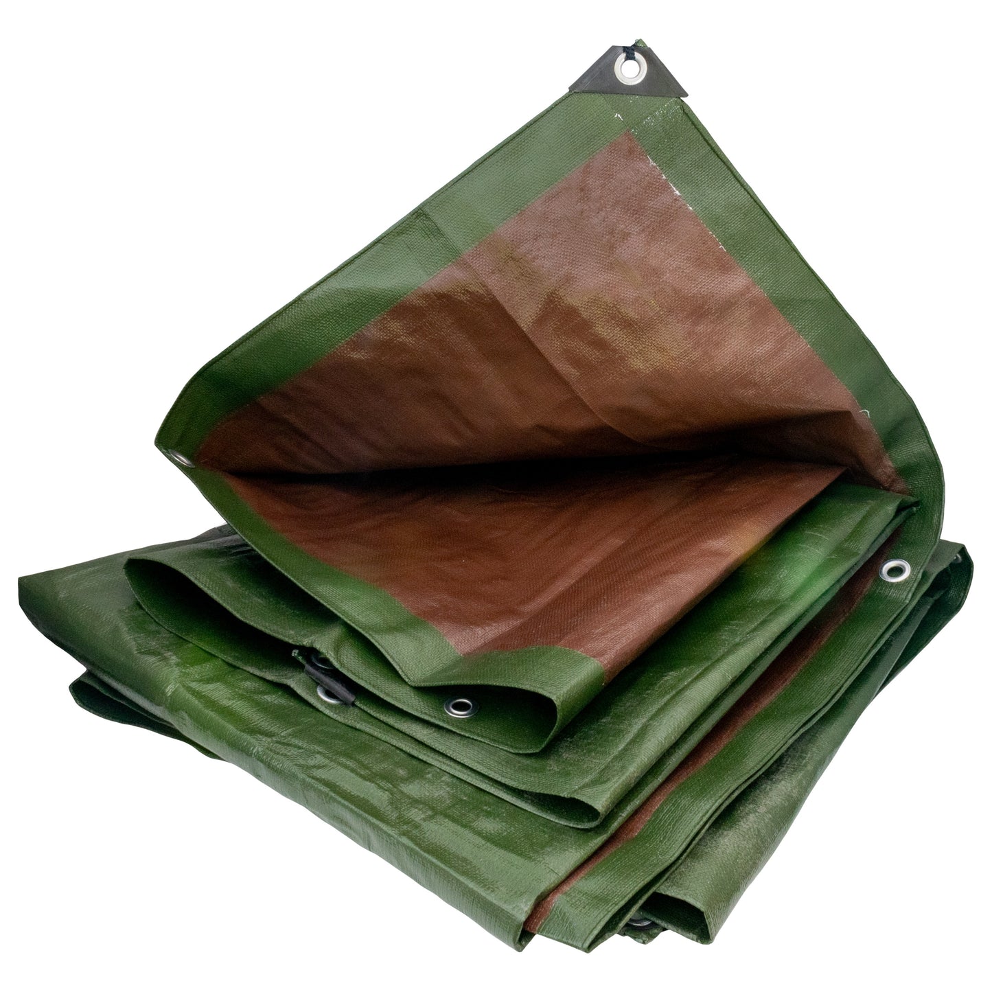 AP Supplies Green/Brown L-Grade Tarpaulin 3m x 4m