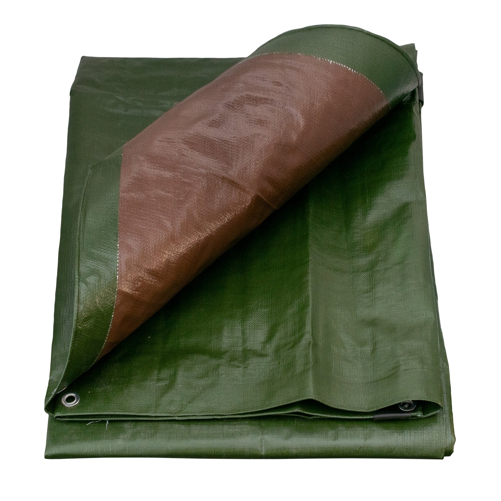 AP Supplies Green/Brown L-Grade Tarpaulin 3m x 3m