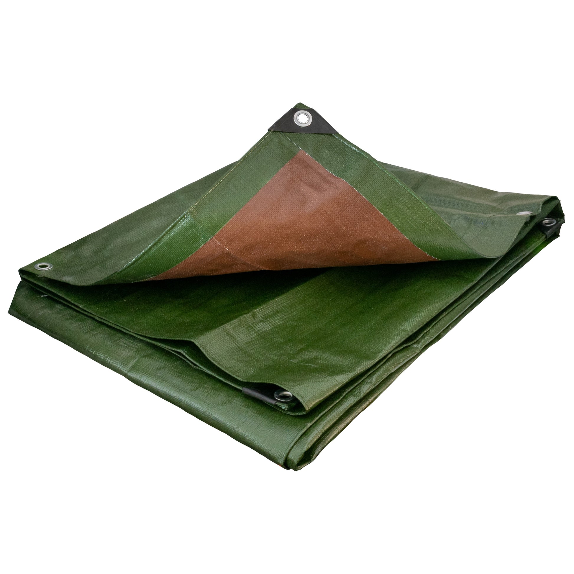 AP Supplies Green/Brown L-Grade Tarpaulin 2m x 2m
