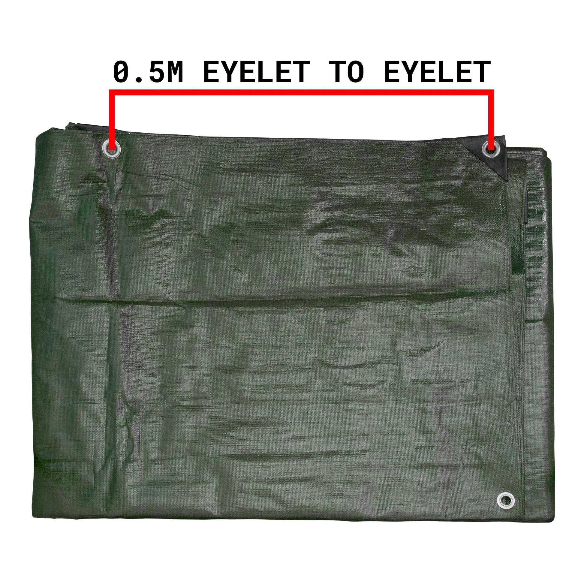 AP Supplies Green/Brown L-Grade Tarpaulin 2m x 3m