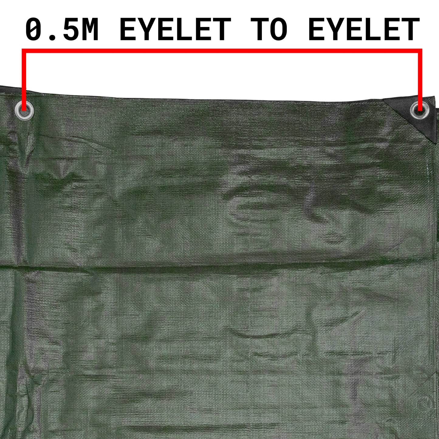 AP Supplies Green/Brown L-Grade Tarpaulin 5m x 8m
