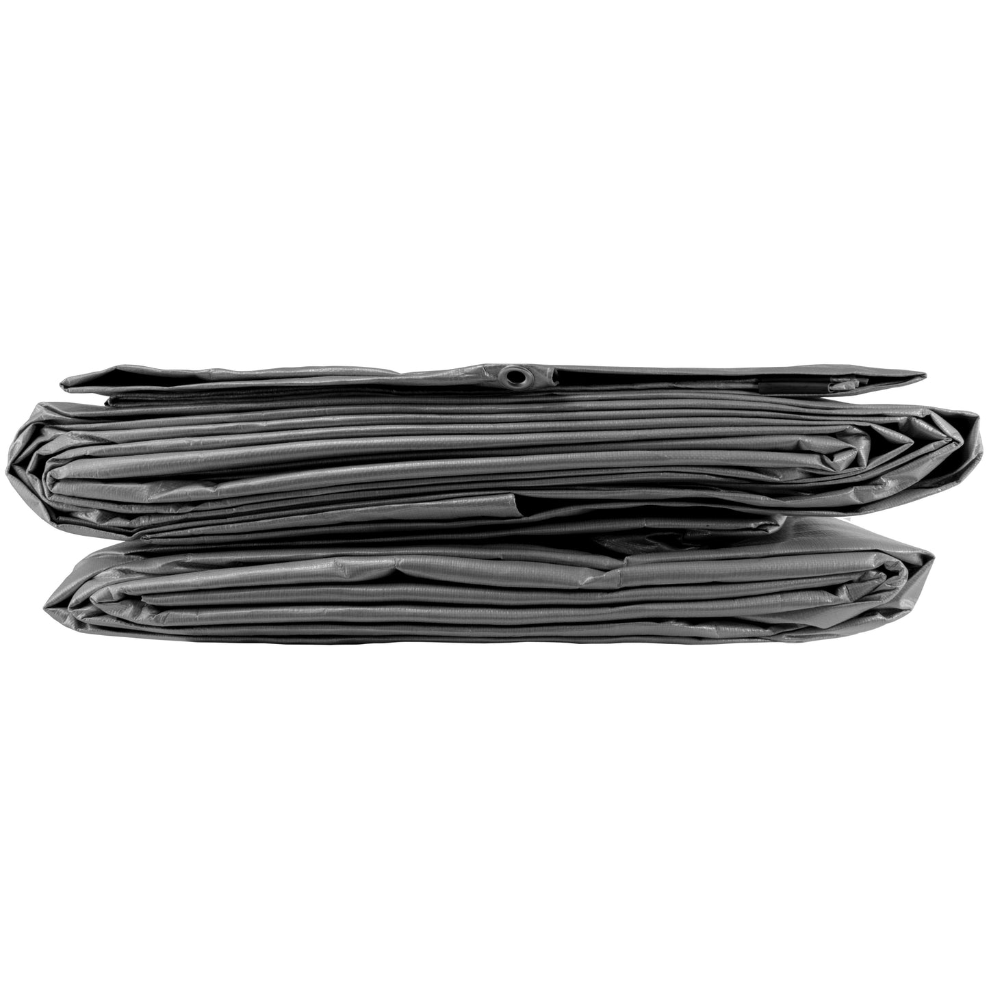Grey L-Grade Tarpaulin 2m x 3m Waterproof Tarpaulin Cover Outdoor Ground Sheet